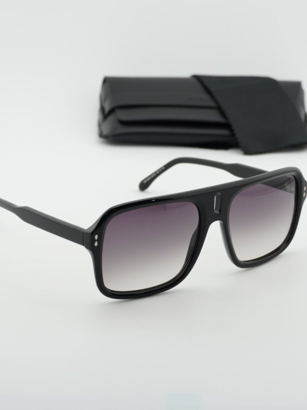 Isabel Marant IM 0125/S 0807 9O Square Sunglasses - Black/Grey